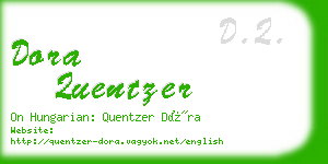 dora quentzer business card